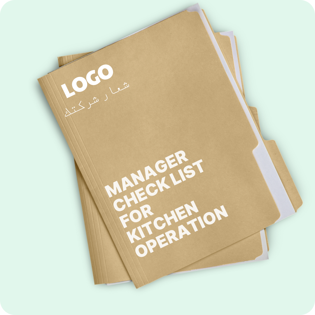 Manager Check list for Kitchen Operation