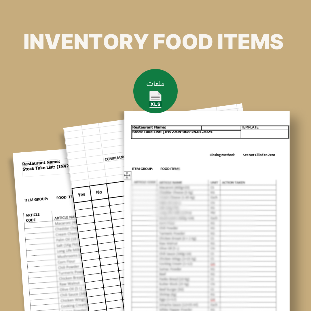 Inventory Food Items